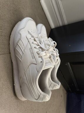 Reebok All-White Classic Leather Trainers